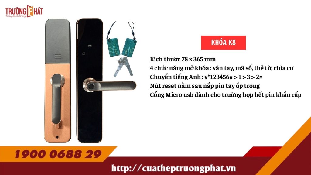 PHỤ KIỆN KHOÁ ĐIỆN TỬ – MÃ K8