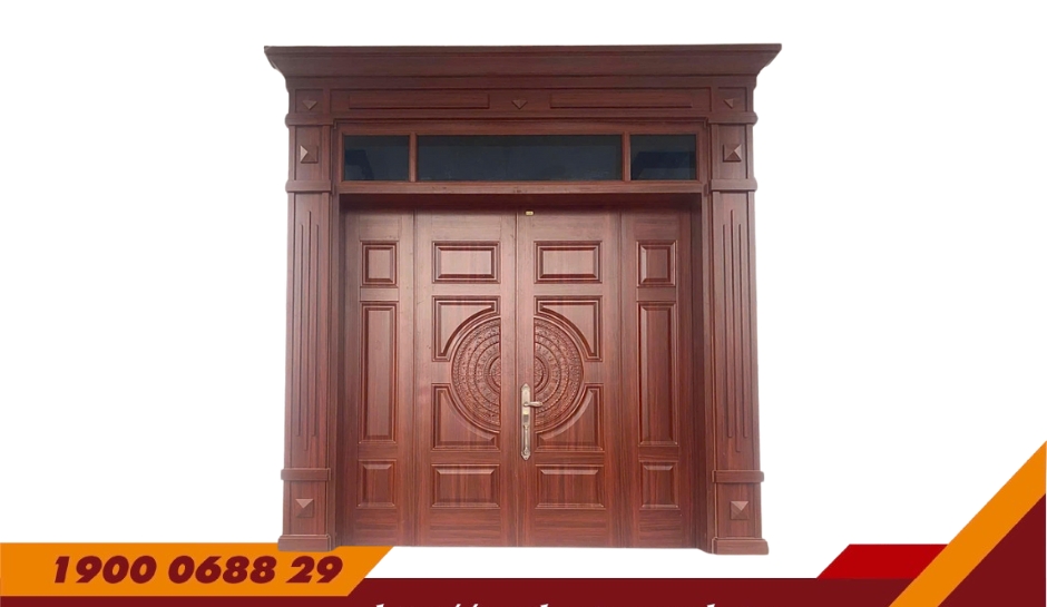CỬA 4 CÁNH PHÀO BIỆT THỰ – MÃ: D4-H7P8-3K-BT1