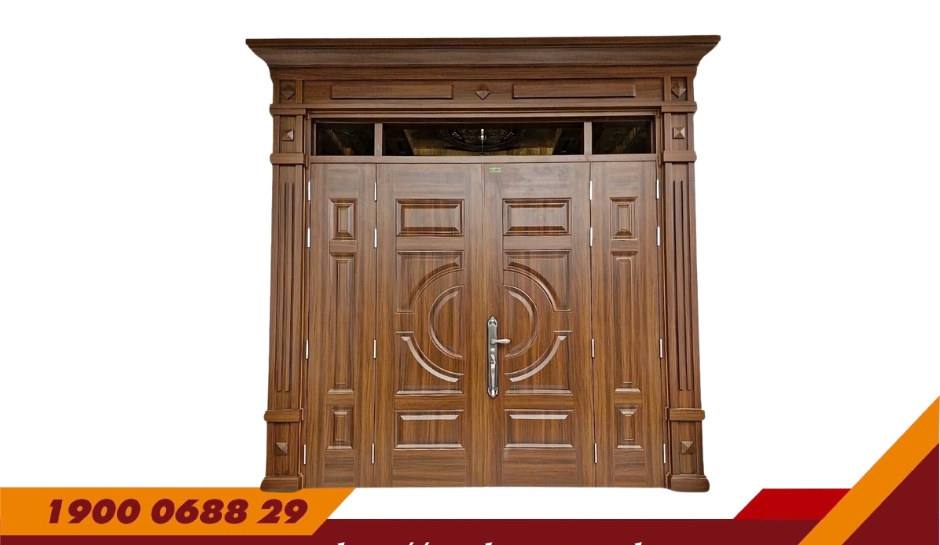 CỬA 4 CÁNH PHÀO BIỆT THỰ – MÃ: D4-H6P9-3K-BT2