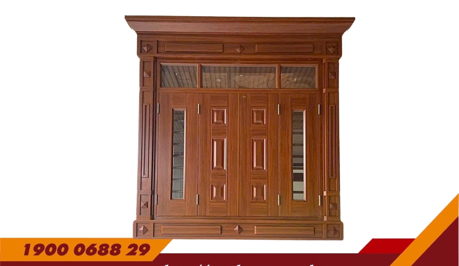 CỬA SỔ 4 CÁNH PHÀO BIỆT THỰ – MÃ: S4-Z1PK-3K-BT5