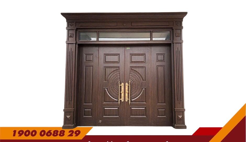 CỬA 4 CÁNH PHÀO BIỆT THỰ – MÃ: D4-H7P8-3K-BT1