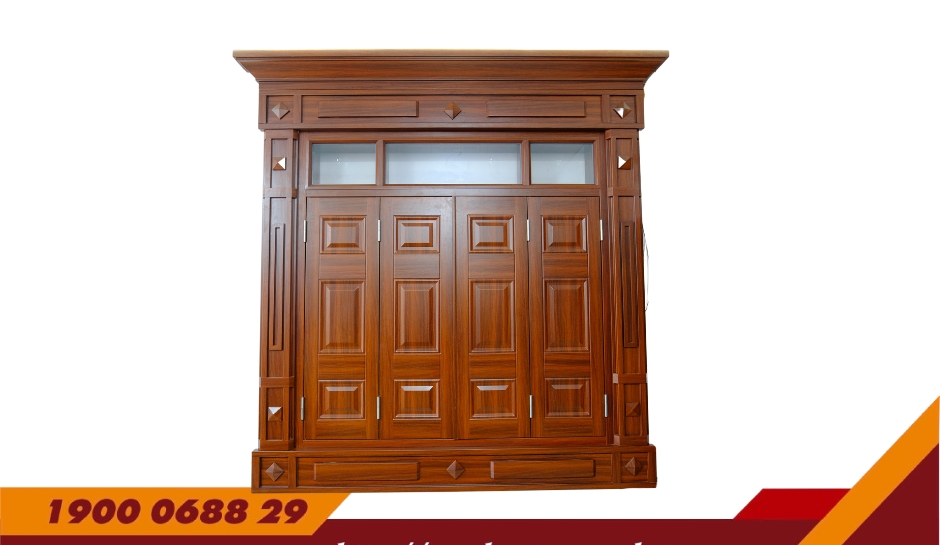 CỬA SỔ 4 CÁNH PHÀO BIỆT THỰ – MÃ: S4-Z3-3K-BT5