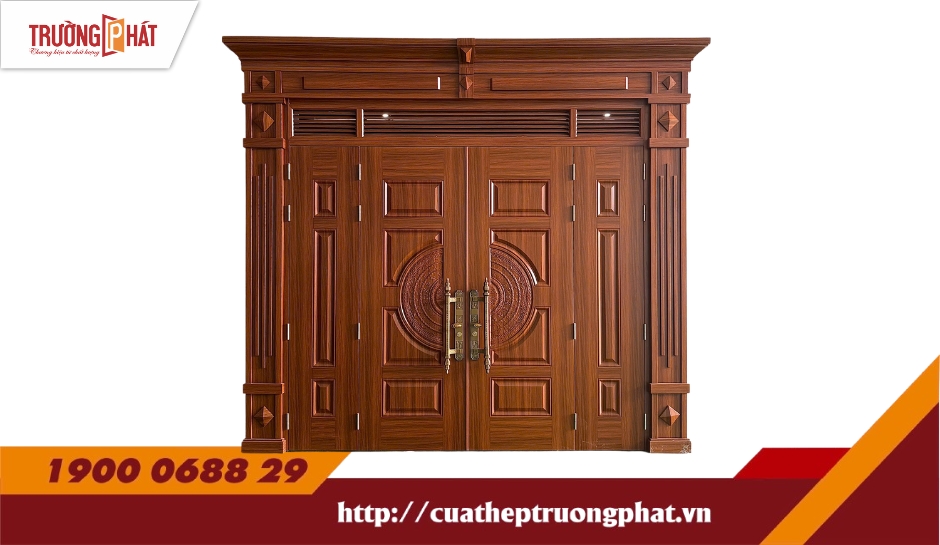 CỬA 4 CÁNH PHÀO BIỆT THỰ – MÃ: D4-H7P9-3C-BT1