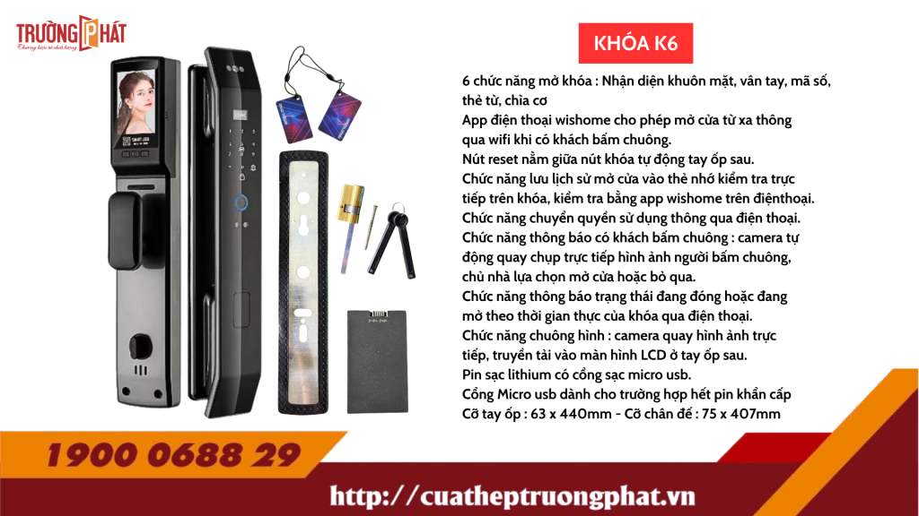 KHOÁ ĐIỆN TỬ – MÃ: K6