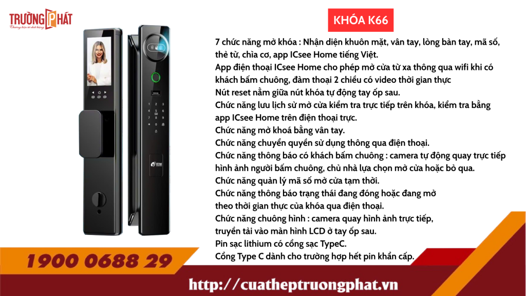 KHOÁ ĐIỆN TỬ – MÃ: K66
