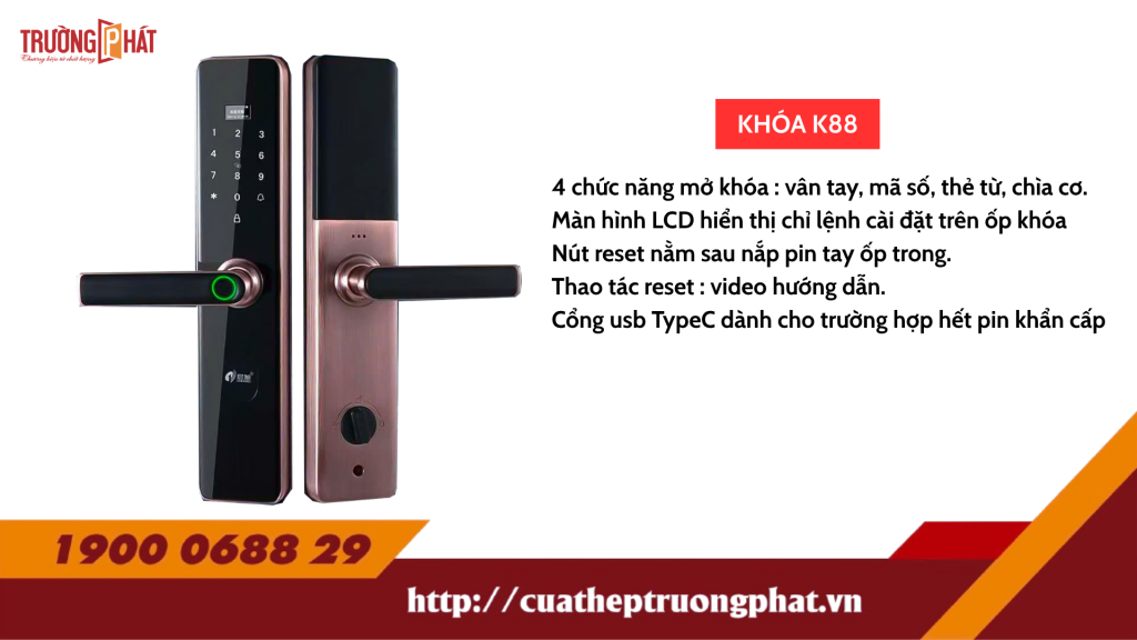 KHOÁ ĐIỆN TỬ – MÃ: K88