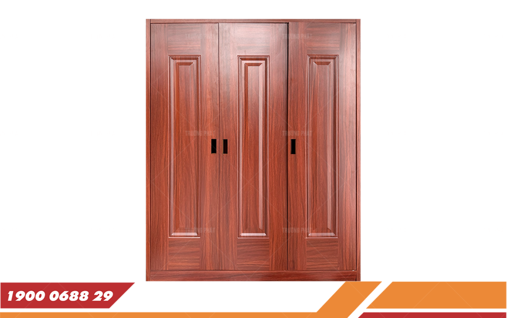 TỦ THÉP VÂN GỖ 3 CÁNH TIÊU CHUẨN – M6